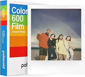 Polaroid Película Instantánea Color para 600, Multicolores (Película de color), Paquete individual (8 fotos)
